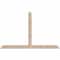 Ekena Millwork Portland Smooth Timber Gable Bracket, Douglas Fir, 96"W x 60"H x 3 1/2"D x 5 1/2"F, 15/12 Pitch GBW096X60X0406POR00SDF - alternate 1